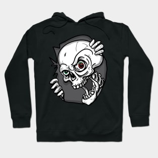 Skateboard Skull Graphic Hoodie